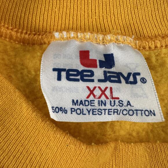 VTG Union Pacific Sweatshirt Mens Large Yellow "Big Boy" Train 4884 Steam Engine - Picture 3 of 9